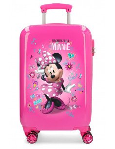 TROLLEY ABS 55CM. 4R. MINNIE STICKERS